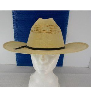 Bandora Cream Straw Cowboy Hat size 7